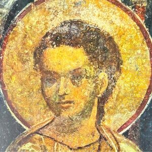 Jesus Christ Original Vintage Fine Art 60’s Print Poster Medieval Bulgaria Wall